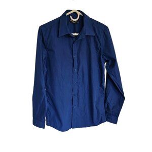 Mens Paul Jones Button down Shirt‎ Size Medium Royal Blue NWT